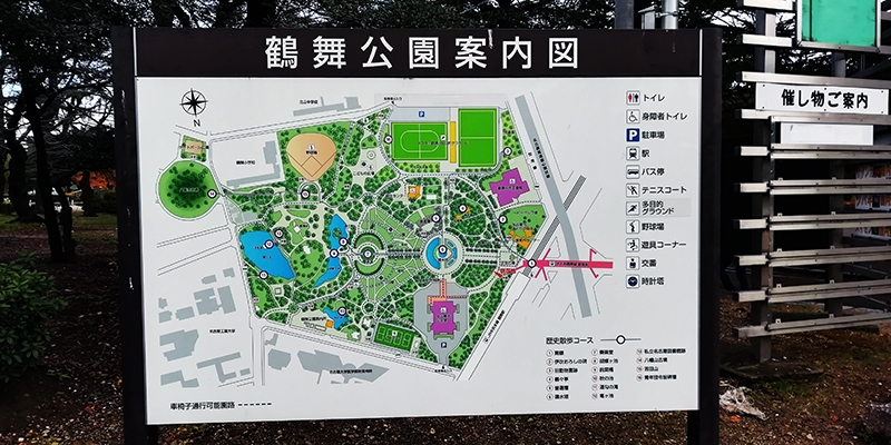 鶴舞公園案内図